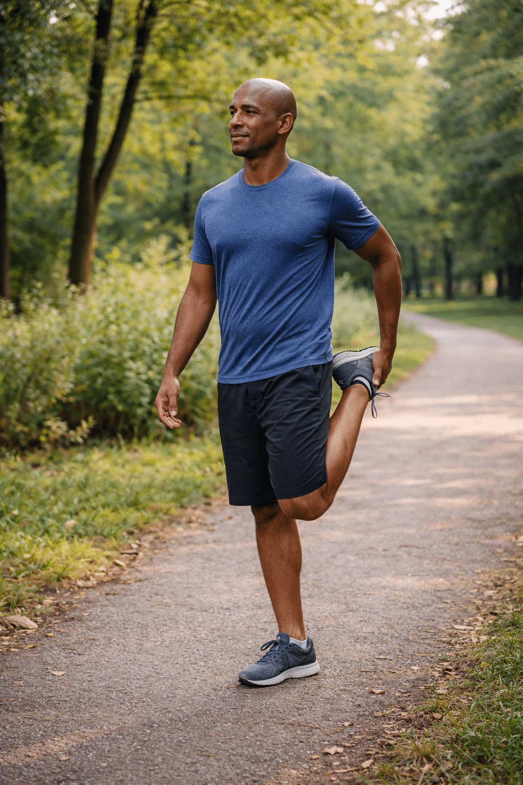 male stretching to prevent athletic injury
