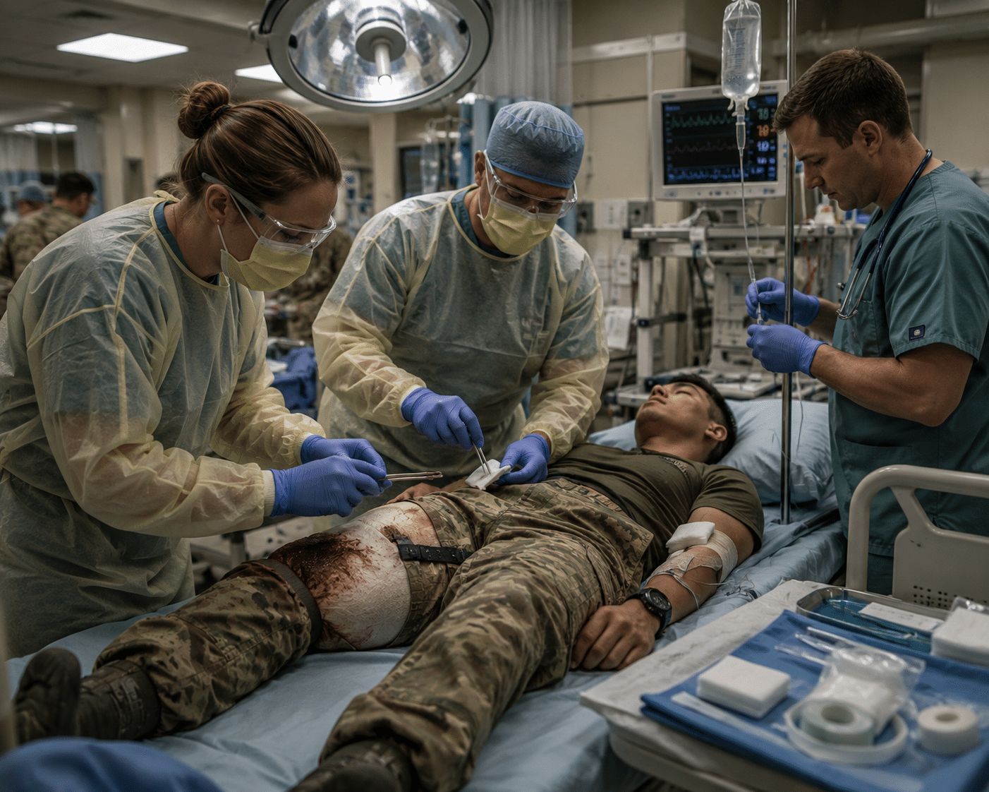 Military wound care team regenerative medicine