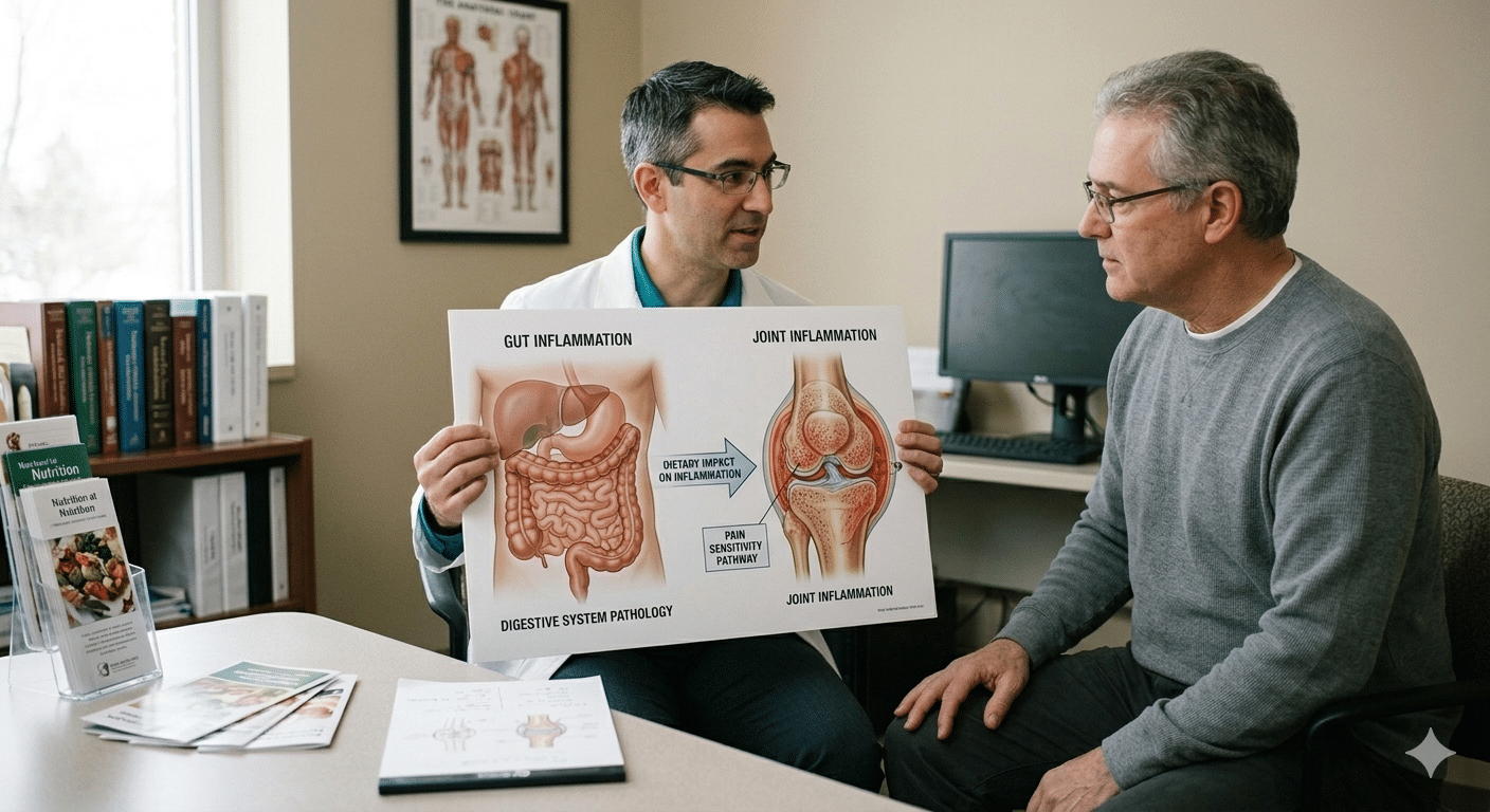 physician explaining inflammation as it relates to integrative medicine