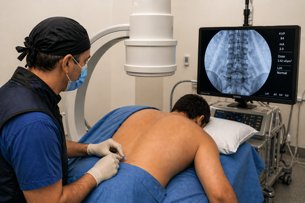 diagnostic injection for pain symptoms