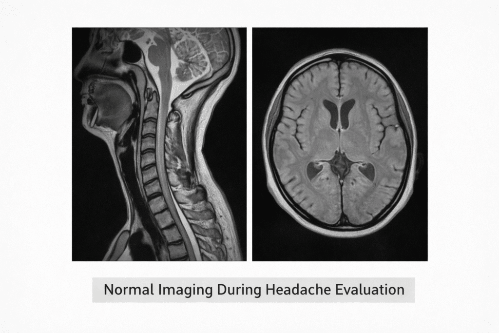 Headaches with normal MRI evaluated through cervical movement
