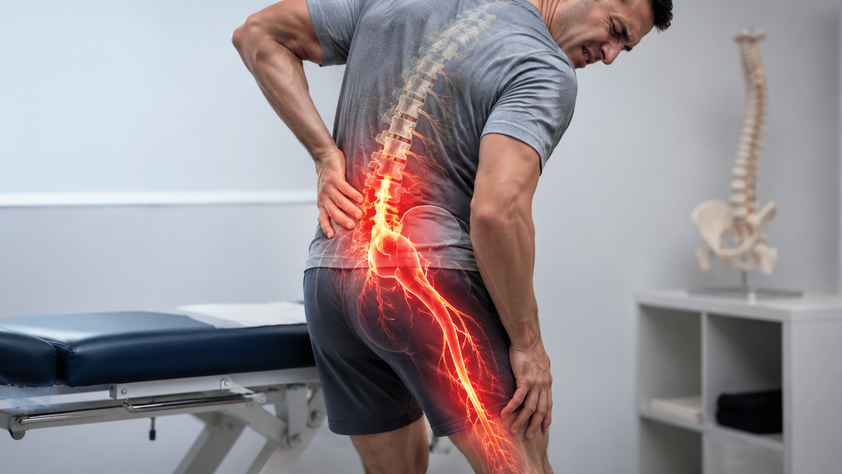 man experiencing nerve pain