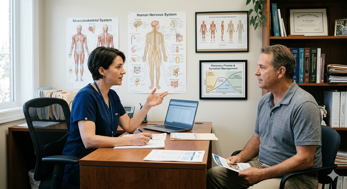 physician in a consult with an integrative medicine patient