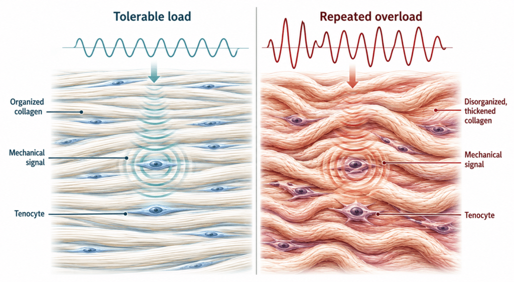 diagram explaining tendinopathy